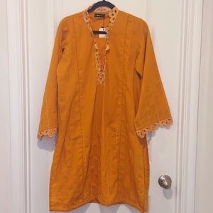 Ideas Pret longline tunic mustard yellow size M